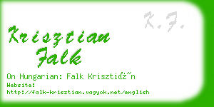 krisztian falk business card